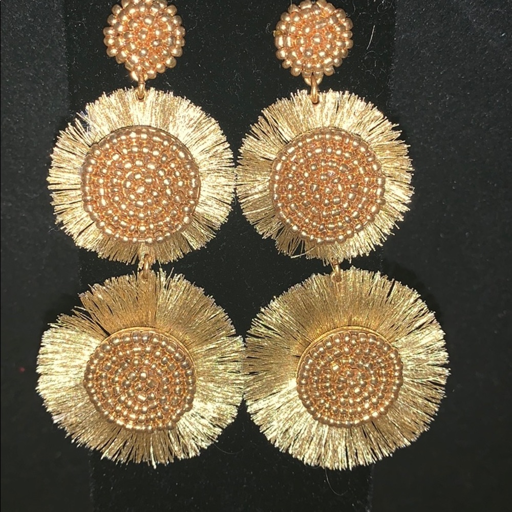 J Crew gold tassel earrings - Picture 2 of 4